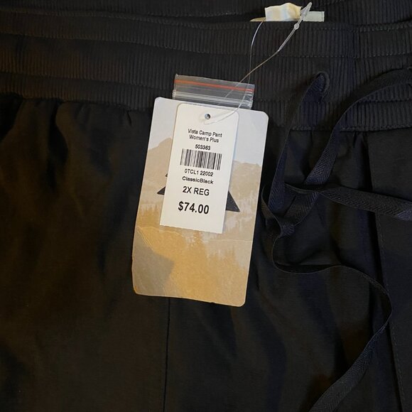 L.L. Bean Vista Camp Pants Classic Black 2X Women's Plus NWT - Picture 3 of 6